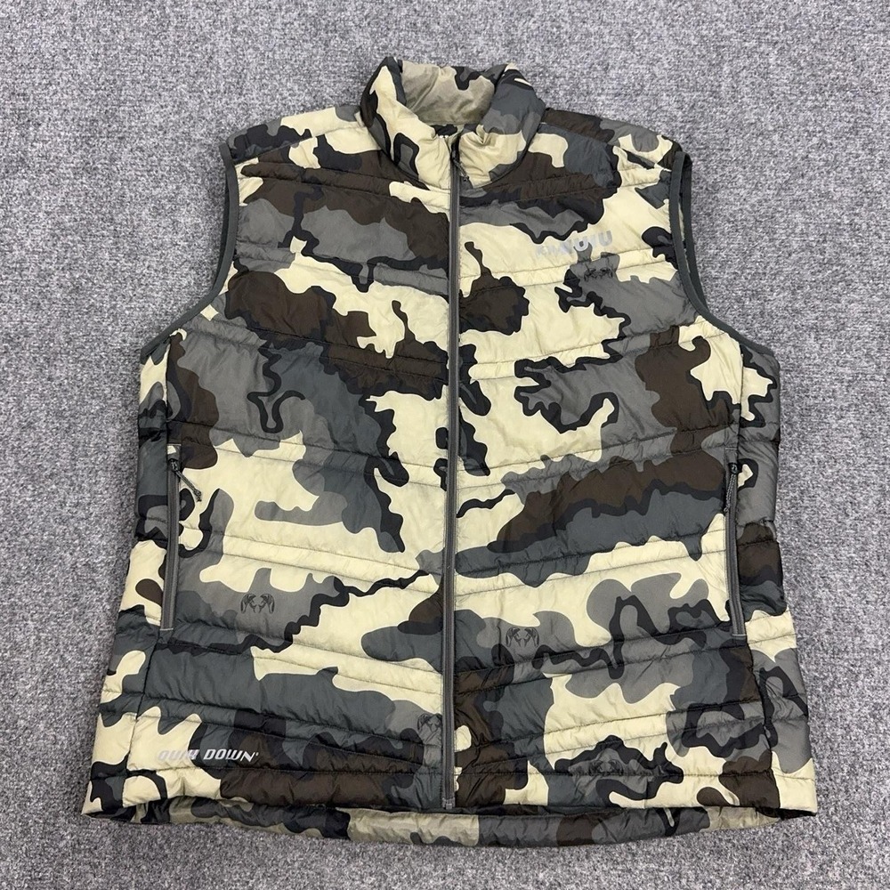 KUIU Super Down Vest Mens 3XL Vias Camo Toray Puffer Insulated Hunting Outdoor